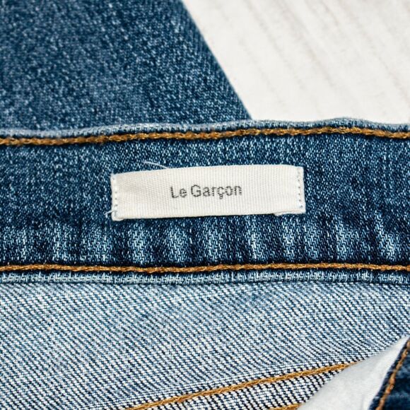 FRAME Denim Le Garcon Jeans ankle Zip Melbourne Blue Size 26 - Picture 6 of 12